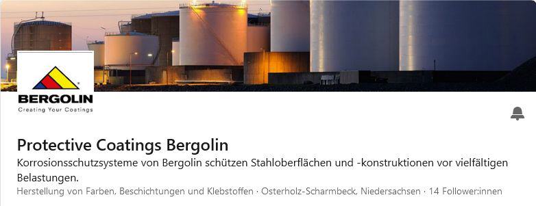 LinkedIn-Fokusseite der Firma Bergolin